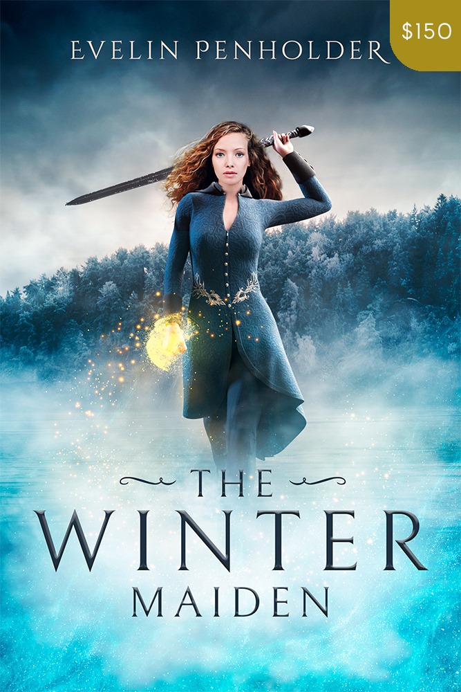 Premade Fantasy Book Cover Design: The Winter Maiden
